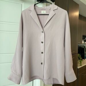 Aritzia Wilfred Button Down Shirt Lavender